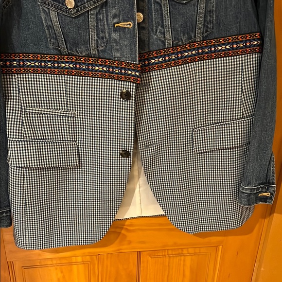 Upcycled GAP Blue and Black Jean Jacket & Blazer Combo - Picture 5 of 7